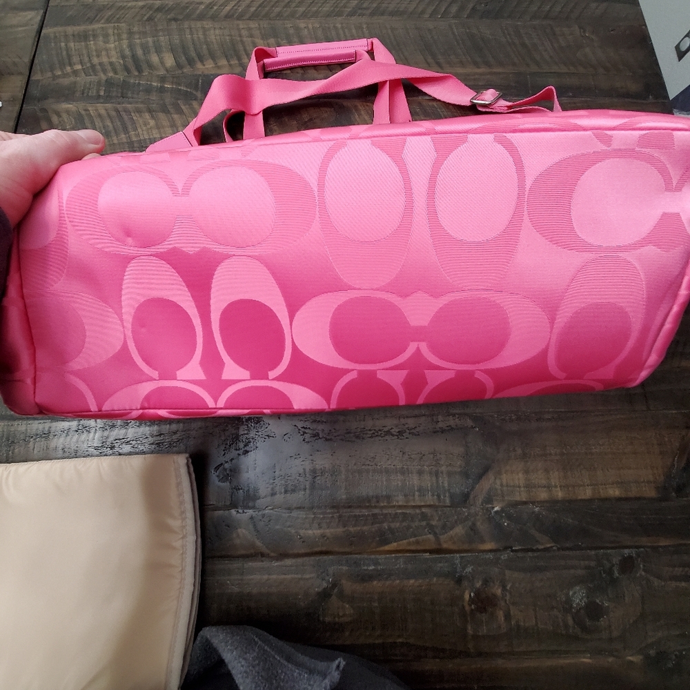 COACH Hot Pink Diaper Bag - Picture 7 of 11